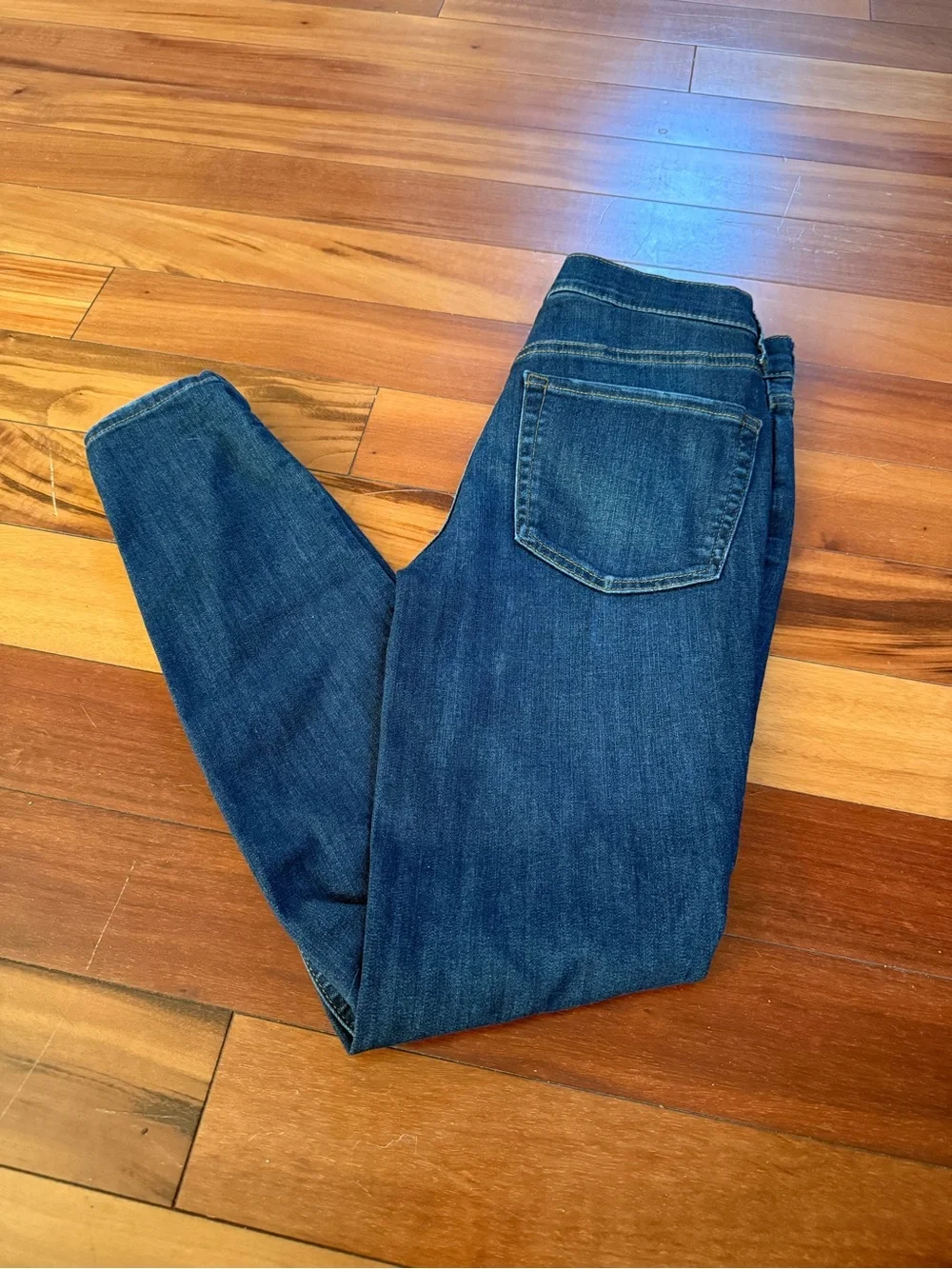 Free People Dark Blue Distressed Jeans Size 26